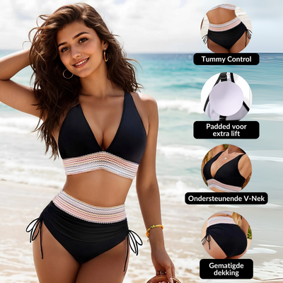 Noor - Høj Talje Bikini Sæt