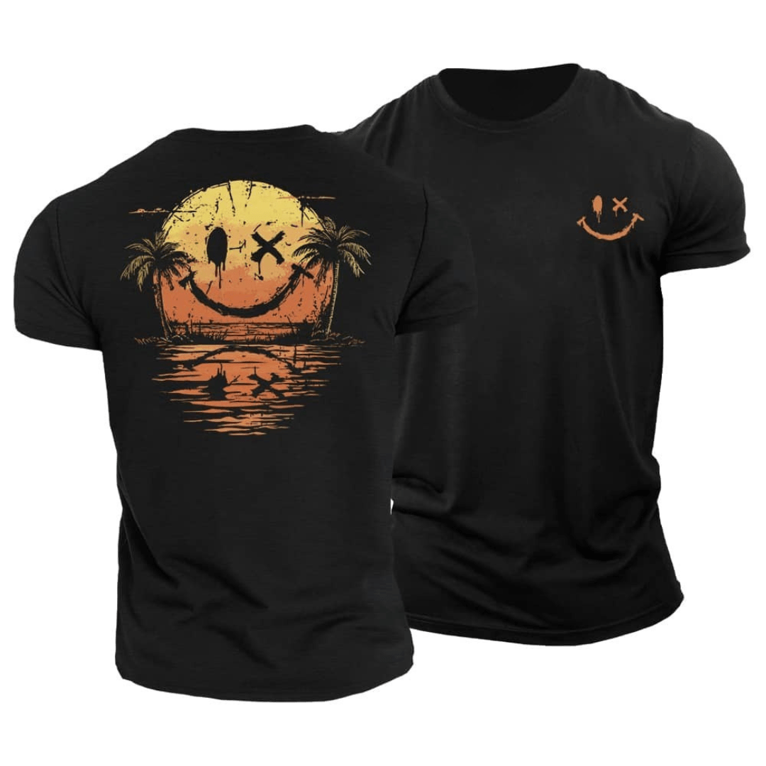 Sommer Smiley Hav T-Shirt