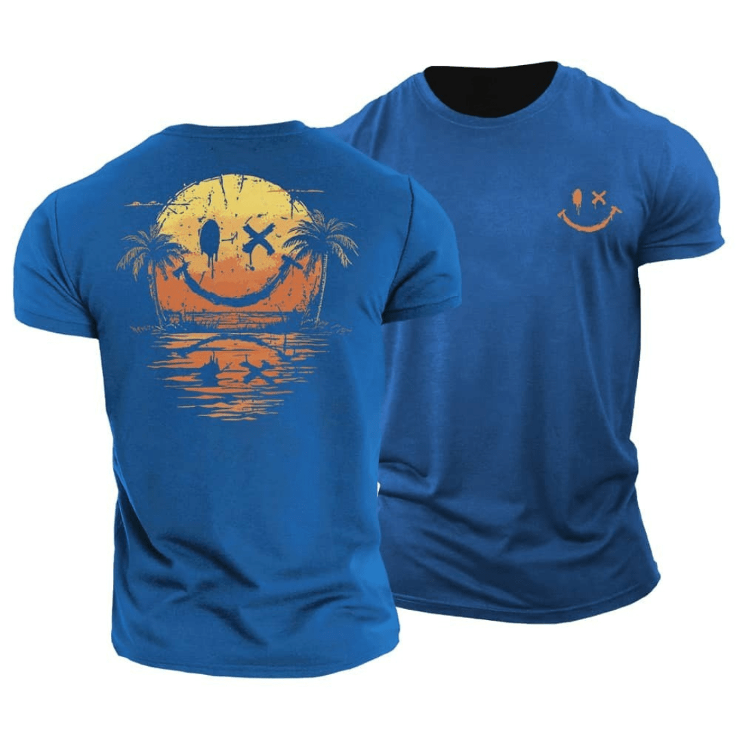 Sommer Smiley Hav T-Shirt
