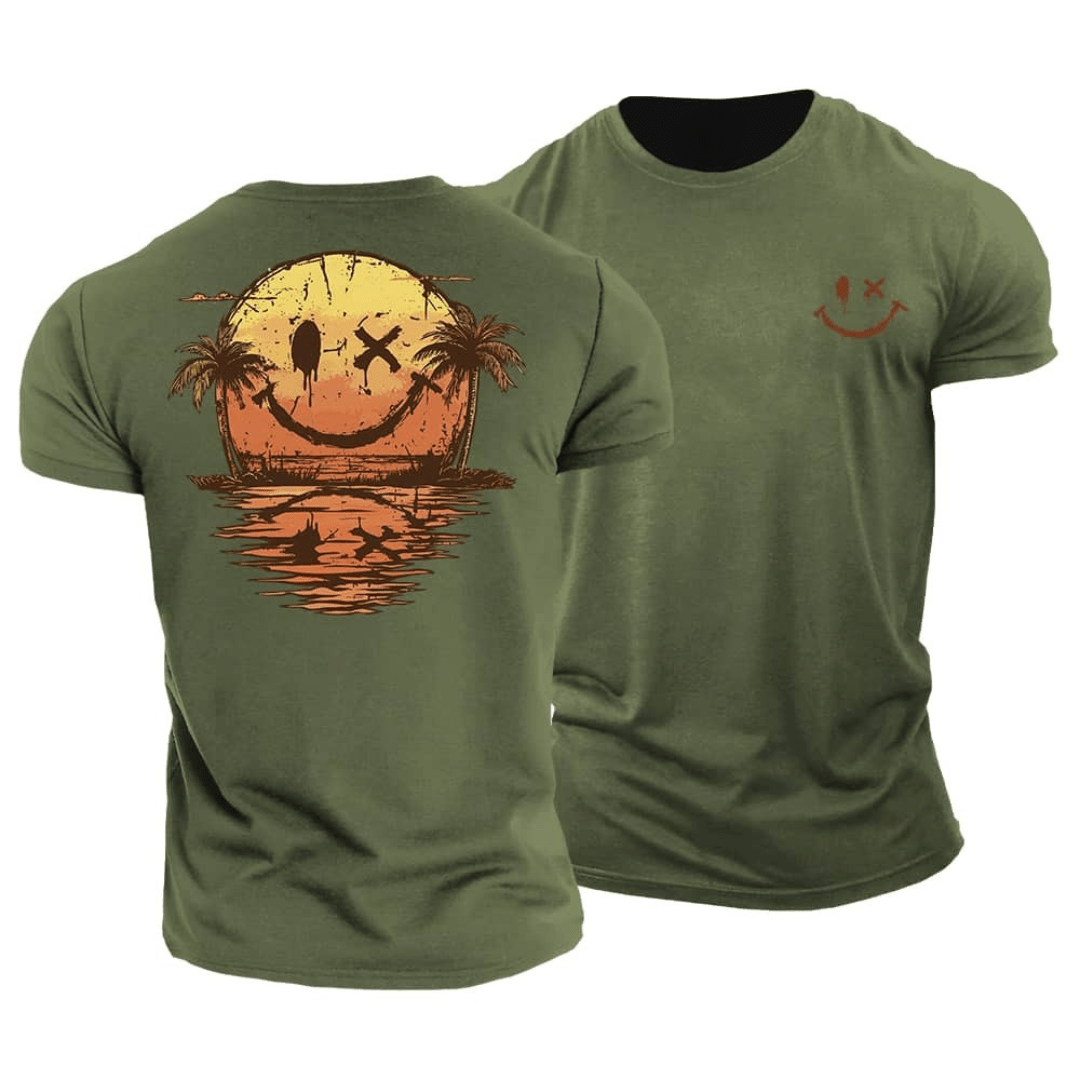 Sommer Smiley Hav T-Shirt