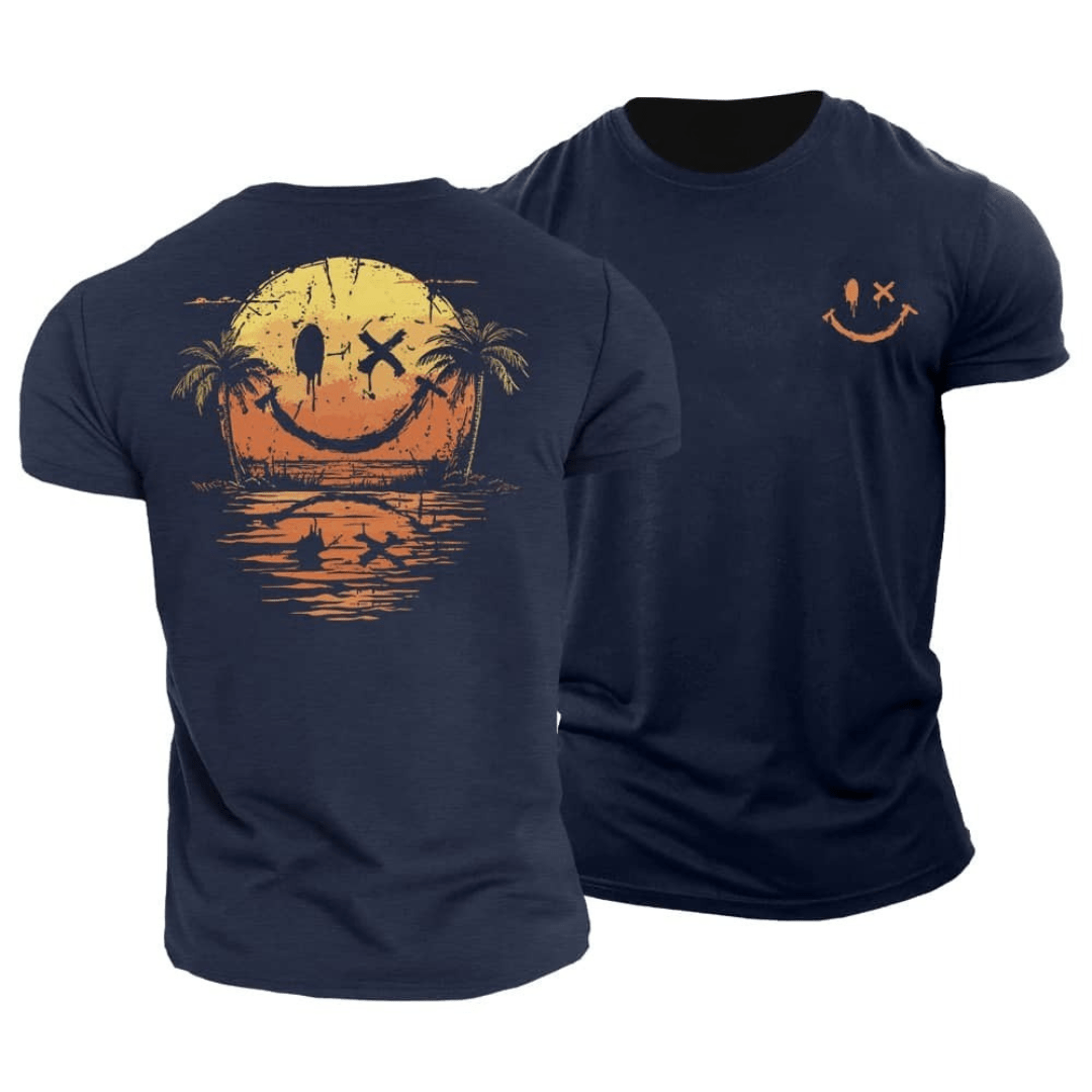 Sommer Smiley Hav T-Shirt