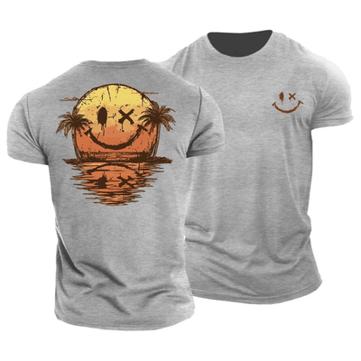 Sommer Smiley Hav T-Shirt