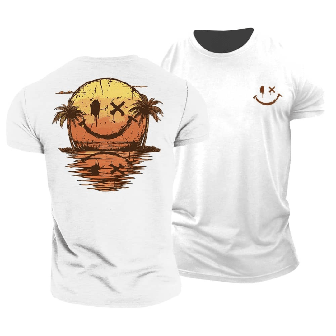 Sommer Smiley Hav T-Shirt